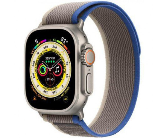 Apple Watch Ultra GPS + Cellular 49mm Titanium Case Blue/Gray Trail Loop - S/M (MNHE3/MNHL3) б/у